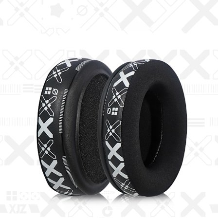 Udskiftningsørepolstringer til HyperX Cloud 2 - Åndbare ørekopper i issilke (hvidt print)