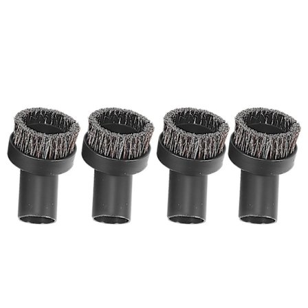 4 st Dammborste med HästHår för Dammsugare, Rund, för Hörn/Spårrengöring, Innerdiameter 32 mm