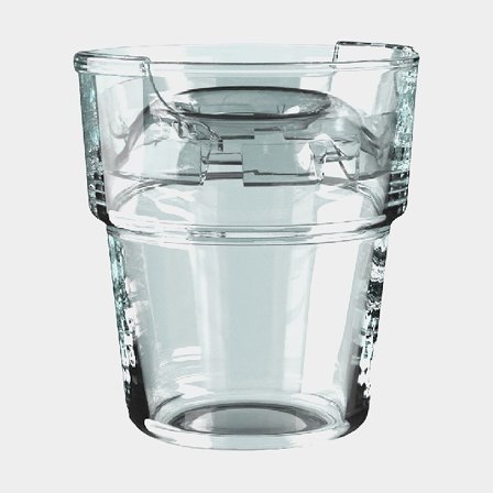 Verres en plastique magnétiques Drinksaver, transparent, 20 cl, 4-pack + couvercles anti-débordement