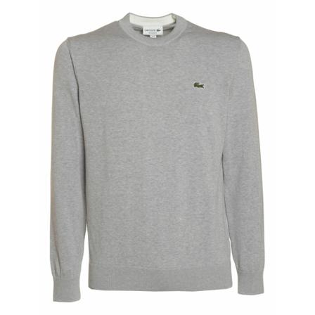 Lacoste, Knitwear Grijs, Heren, Maat:2XL,Cotton