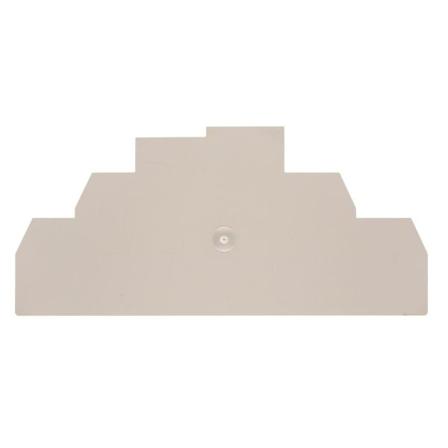 Weidmüller AP ZDTR2.5 Endebrikke beige, 1,5 mm tykk, Elfordeling & strømforsyning