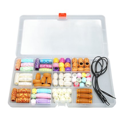 Hår Dreadlocks Smykker Fargerike Retro Elementer Vakre Mønstre DIY Hår Flette Ringer