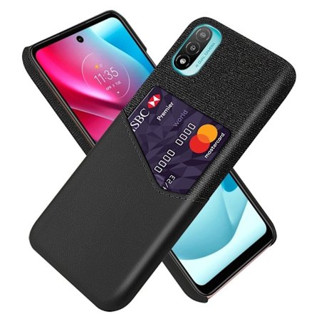 Bofink Motorola Moto E20 Card Suojakuori - Musta