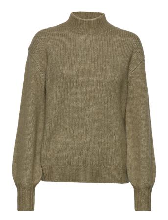 Kasarla Knit Pullover Turtleneck Polotröja Khaki Green Kaffe