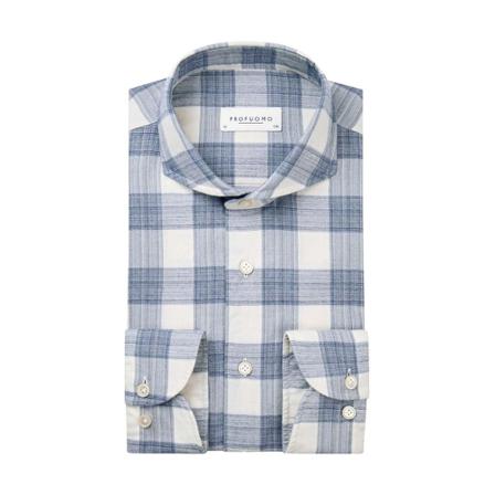 Profuomo Shirt , Blauw , Heren , Maat: L