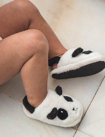 That's Mine Miles Slippers - White - 5-6Y
