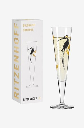 Ritzenhoff - Champagneglas Goldnacht NO:21 - Transparent - Vinglas - Från Homeroom