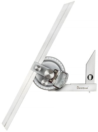 Dasqua 495195 Vinkelmåler 4x90°, med tre skinner, Måleinstrumenter
