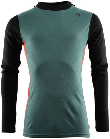 Aclima WarmWool merinohuppari, North Atlantic/Jet Black/Red Clay