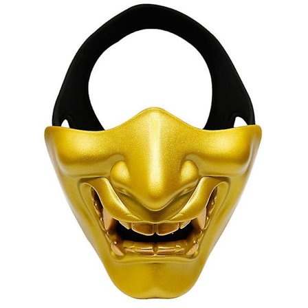 Dance Cos Devil Horror Grimace Male Half Face Tactical Mask Film Rekvisita Halloween Tillbehör
