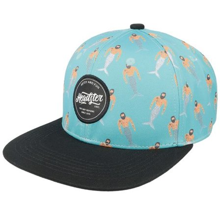 Headster - Blå snapback Keps - Kids Merman Baltic Ocean Snapback @ Hatstore