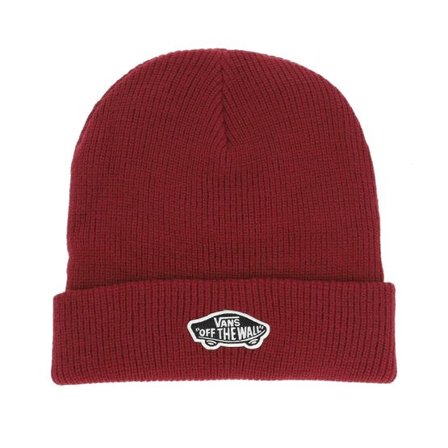 Vans - Röd cuff Beanie - Classic Beanie Bordeaux Cuff @ Hatstore