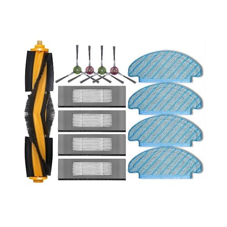 Reservdelar tillbehör för Ecovacs Deebot N8 / N8+ / N8 Pro+ / N8 Pro+ Plus huvudborste sidoborste Hepa-filter moppduk