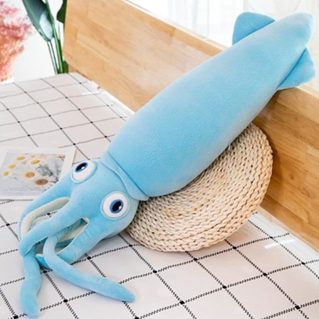 31,5 tommer/80 cm blekksprut plysj utstoppet dyr leketøy, blekksprut pute plysj leketøy, marine dyr fest dekorasjon, barnas dag, bursdagsfest gave (