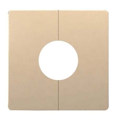 Delad fyrkantig täckbricka i plast, väggfläns för 12 mm/22 mm/32 mm rördiameter, hushållsbeslag