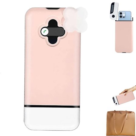 Selvdisciplin Smartphone Etui med Timer (Pink) - Tidslåst Etui - Eliminerer distraktioner og forbedrer fokus og opmærksomhed.