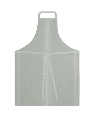 Lexington ICONS-forklæde med stjerne i bomuldsjacquard, grøn/hvid