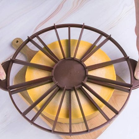 Kageportionsmarkør, 10/12 stykker tærteudskærere ABS kagedeler Cheesecake-skærer med håndtag til bagning af kager (27 cm/10,6 tommer)