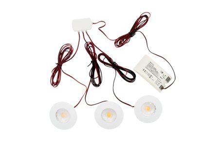 Westal WLD-M64 Downlight 3-pack, 4 W, 300 lm vit, Belysning