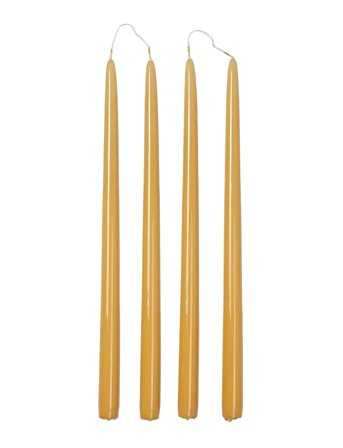 Smooth Taper Candle Gold Broste Copenhagen