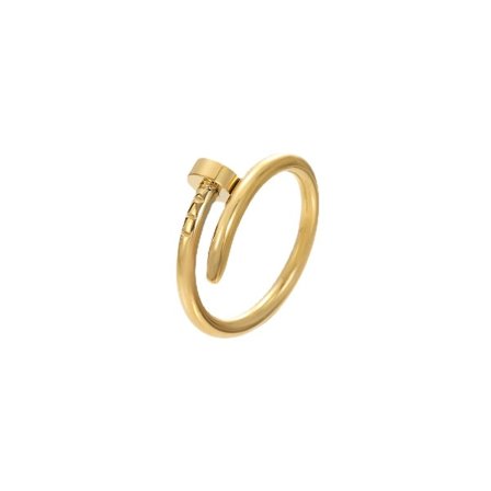 Negle Ring 18K Gult Guld/Hvidt Guld Ring Kærlighedsring Til Kvinder Fødselsdag Julegaver(Guld)