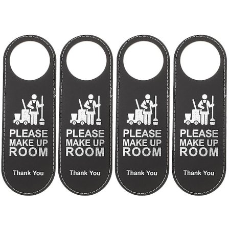 4 st Make Up Room Sign Stör Ej Skylt Dubbelsidig Dörrhängare Skylt För Hotell