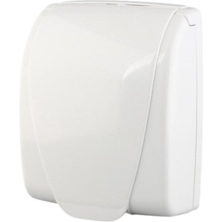 Vit strömbrytar- och uttagsbox - väderbeständigt uttagsskydd - skyddskåpa för uttag