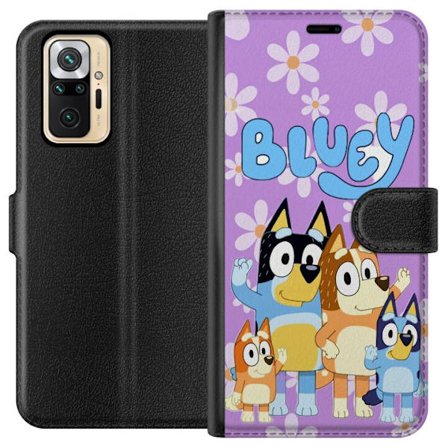 Kompatibel Tegnebogsetui til Xiaomi Redmi Note 10 Pro Stitch som skolefigur med bøger, blyanter og rygsæk i farverig kawaii-illustration