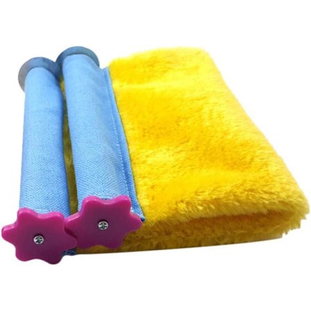 Hengekøye for kjæledyr, bomulls-hengende seng for fugler, papegøye, seng for hvile, leopard-hengende seng, tilfeldig farge, størrelse S