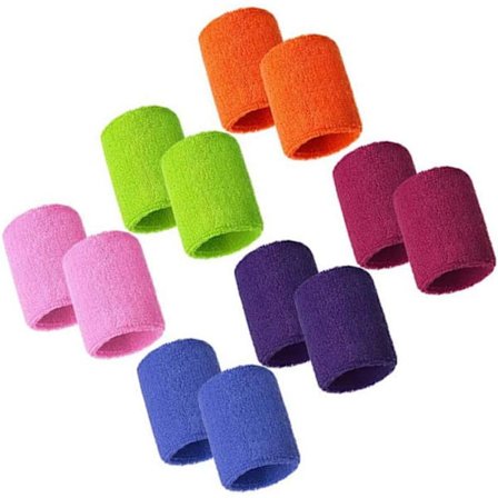 Färgad handledsband, bomullsband, lämplig för basket, t