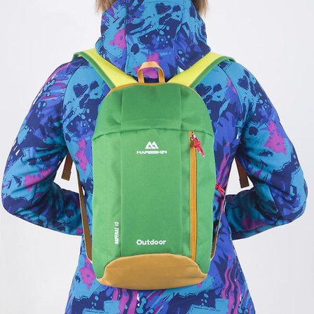 Utendørs Ryggsekk Reiseveske Vanntett Sportsbag Menn Og Kvinner 10l Daglig Liten Ryggsekk(Grønn)