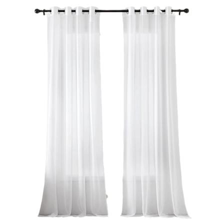 Verhot, olohuoneen verhot valkoiset läpinäkyvät verhot 2-osainen Transparent white 137*244
