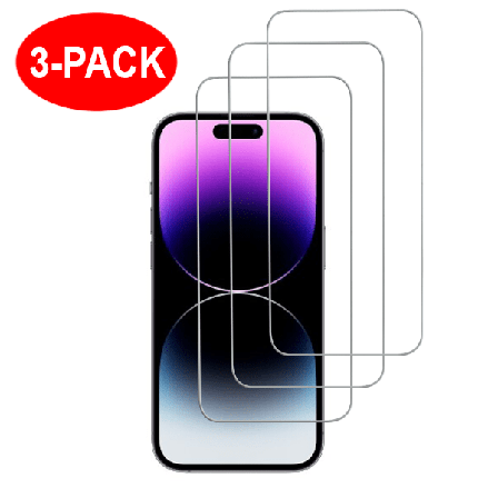 3-Pack - iPhone 16e - Härdat Glas Skärmskydd Transparent