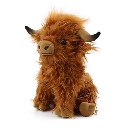 25cm Highland Cow Plussjedyre Baby Fyllte Dyr Myke Leke Skotsk Ku Dukke Hot( )