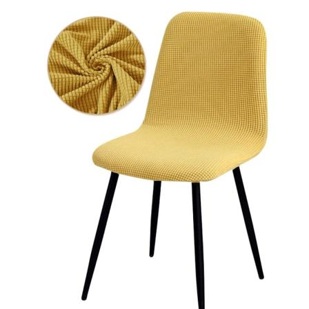 1/2/4/6 Velvet Kort rygg Cover Stretch Slipcovers Elastiska sits Stolöverdrag Matsal Bar Kontor Fest Banquate Style 1 Gold