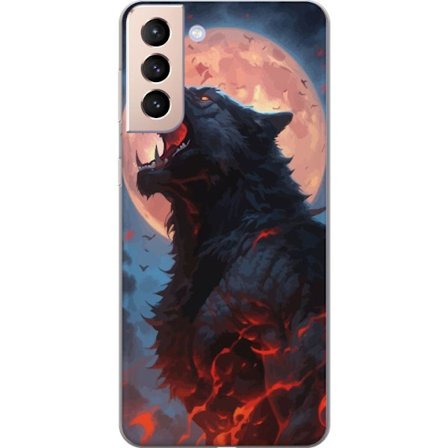 Mobilskal till Samsung Galaxy S21 med Ylande varg