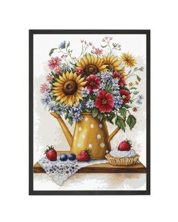 Stickpackung Bild Sommerblumen