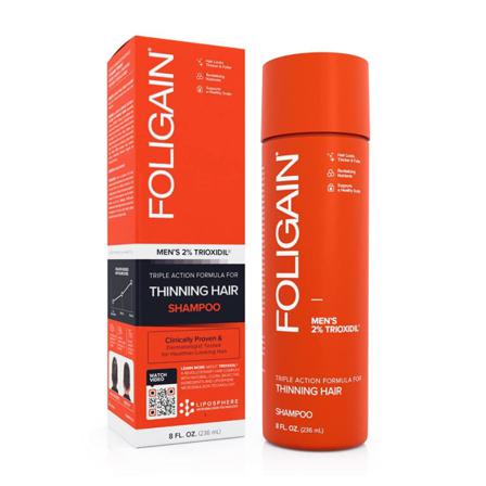 Foligain Triple Action Shampoo Mot Tunnt Hår 2% Trioxidil Förhin