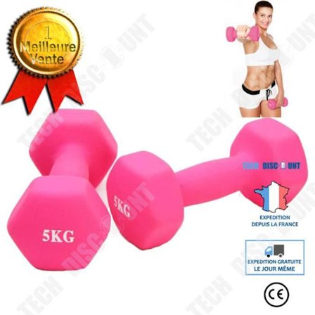 TD Kotiin kuntosalivälineet miesten harjoitteluun kuusikulmaisilla käsipainoilla 2 * 5 kg