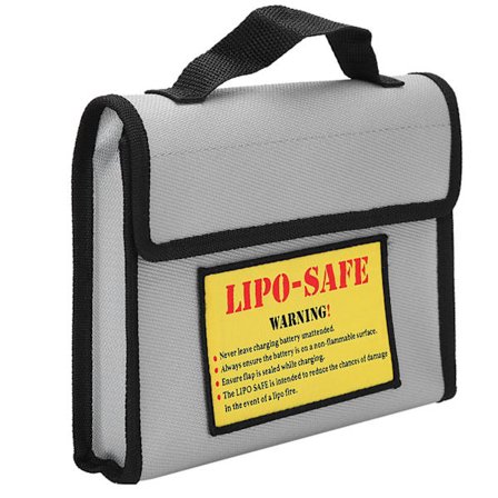 Ya2011 Fly Lithium Batteri Eksplosionssikker Ildpose Dobbelt Lag Sølv