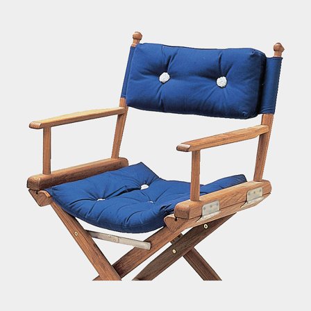 Coussin en fibre de kapok / assise pour chaise de réalisateur Roca, bleu