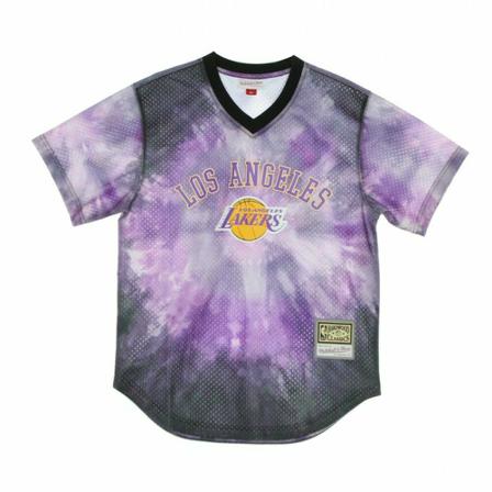 Mitchell & Ness, t-shirt Paars, Heren, Maat:S