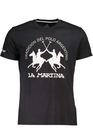 La Martina T-shirt Maniche Corte Uomo Nero