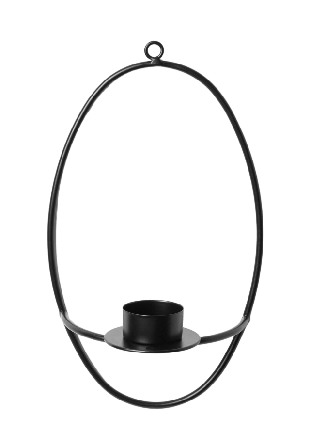 Åhléns Home Ljushållare för vägg HANNA Ljuslyktor & Svart ONESIZE