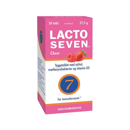 Vitabalans Oy LACTO SEVEN Chew 50 stk, Helse & Madvarer, Ingredienser, Mælkesyrebakterier
