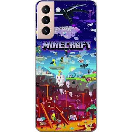 Kompatibelt Mobildeksel til Samsung Samsung Galaxy S21 MineCraft