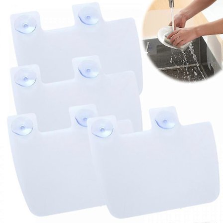 kpl. Tiskialtaan roiskesuoja Vesisuoja keittiön altaaseen Roiskesuoja vahvoilla muovikupeilla - Imukuppi Veden roiskesuoja altaaseen - Muovi