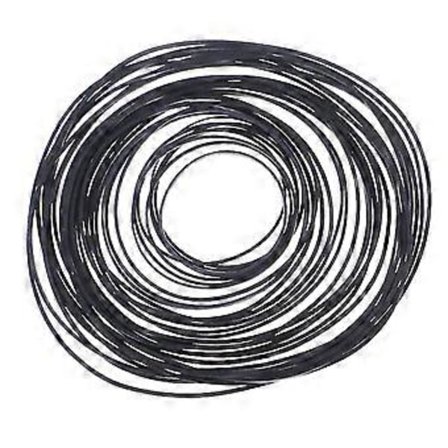 Sæt med 50/100 stk. 0,7x0,7 mm Blandede Kassettebåndmaskine Firkantede Remme Universelle Reparationsremme til DVD-optagere