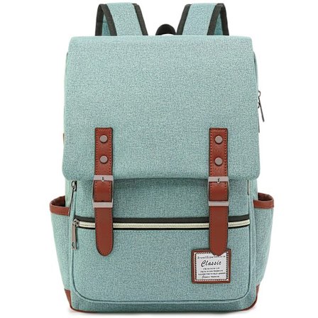 Unisex Canvas Ryggsekk Laptop Ryggsekk Skolesekk Tilbake til skolen