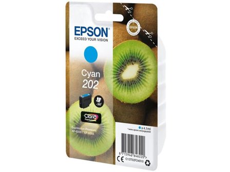 Epson Bläckpatron 202, Kiwi, Claria Premium, cyan, singelförpackning, C13T02F24010 - Lyreco - Toner och bläck - Bläckpatroner - Bläckpatroner Epson